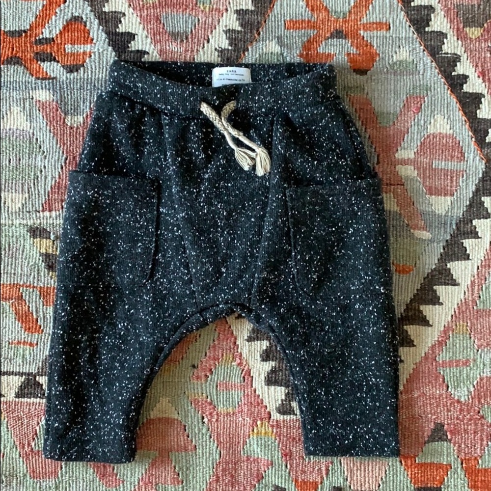 Beans new Zara Baby black drop crotch pants